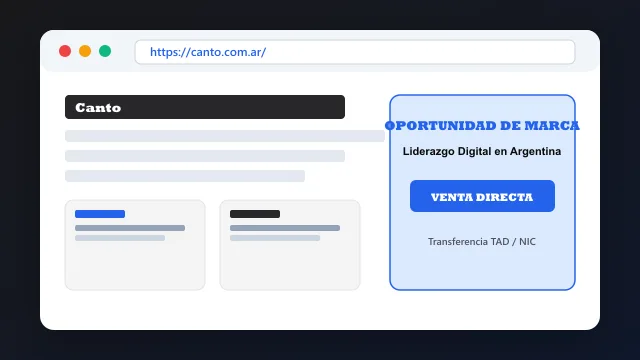 Modelo de aplicación comercial y proyectos digitales para canto.com.ar